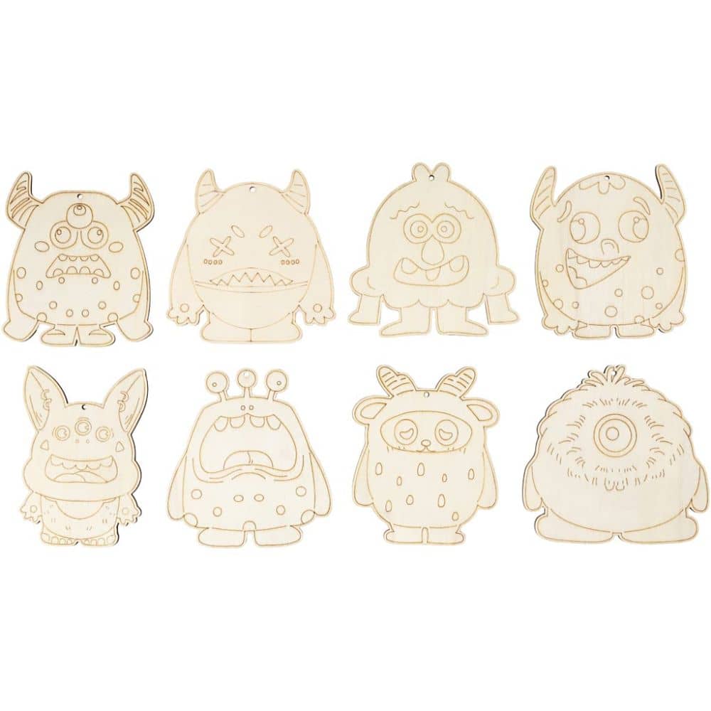 Houten Figuren - Monsters 