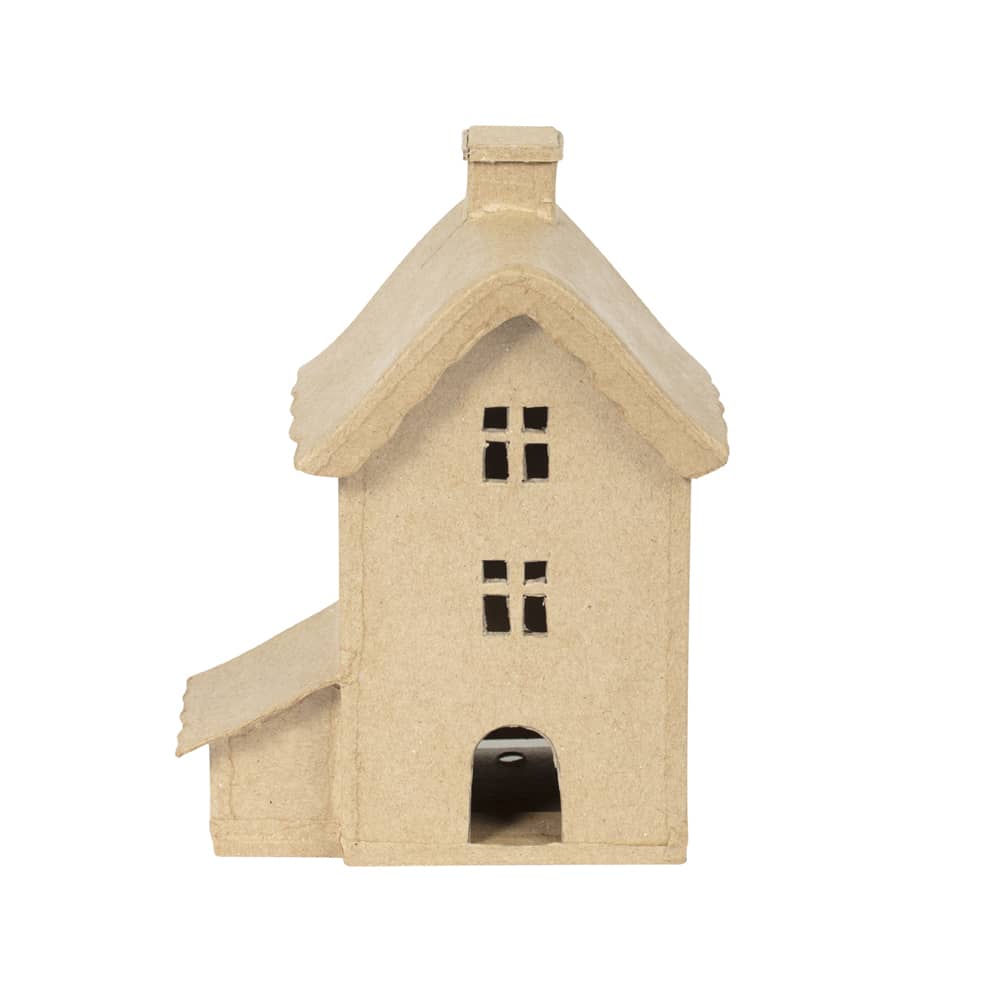 Voorzijde papier-maché Huisje