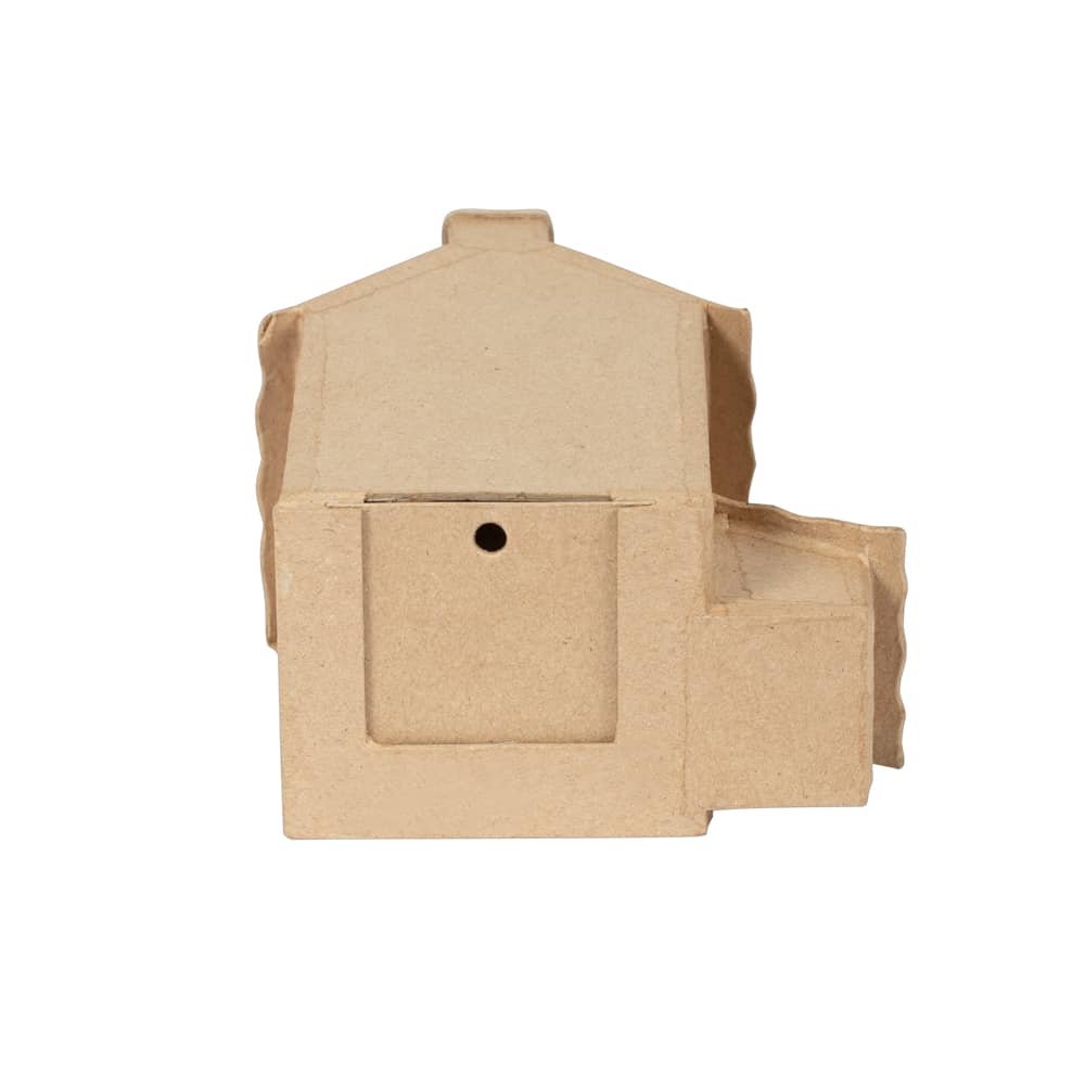 Onderzijde papier-maché Huisje met schuifje