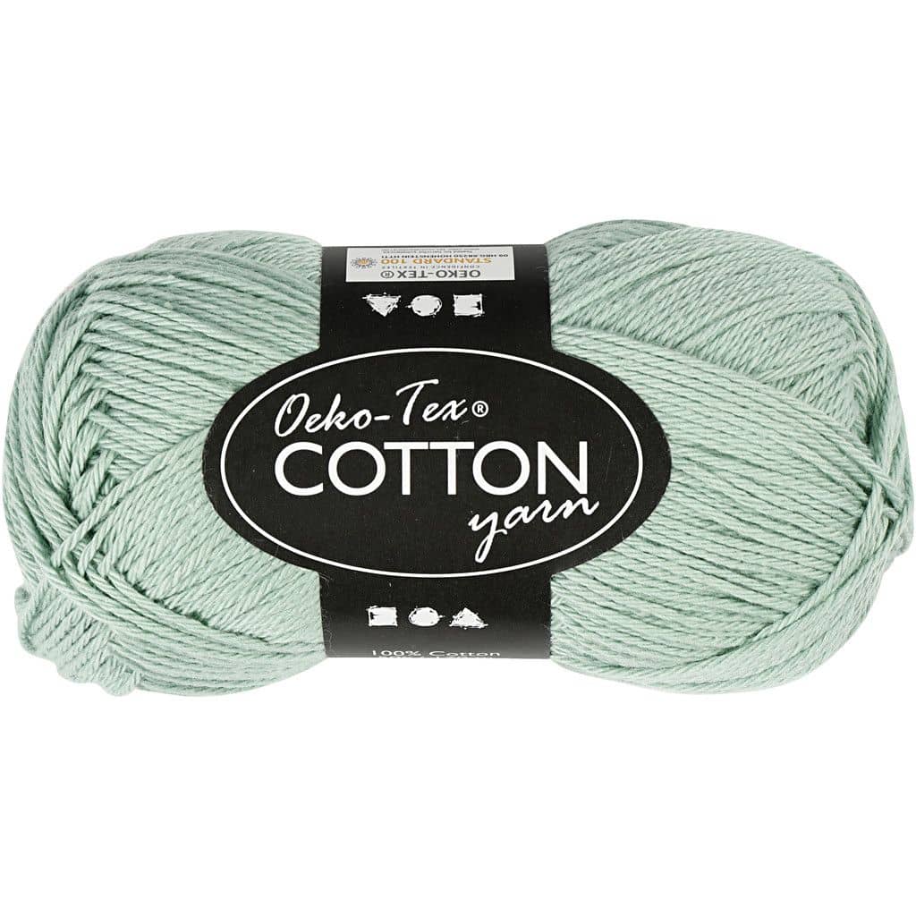 Katoen garen mint groen