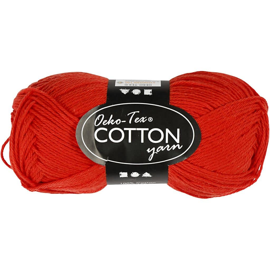Katoen garen Rood