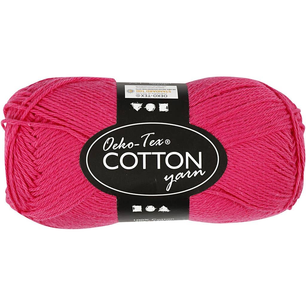Katoen garen kleur Fuchsia