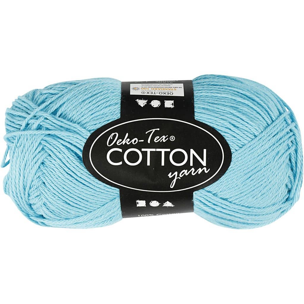 Katoen garen turquoise