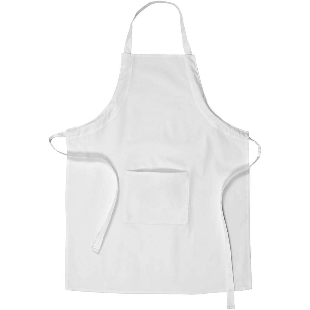 Witte kinderschort - keukenschort