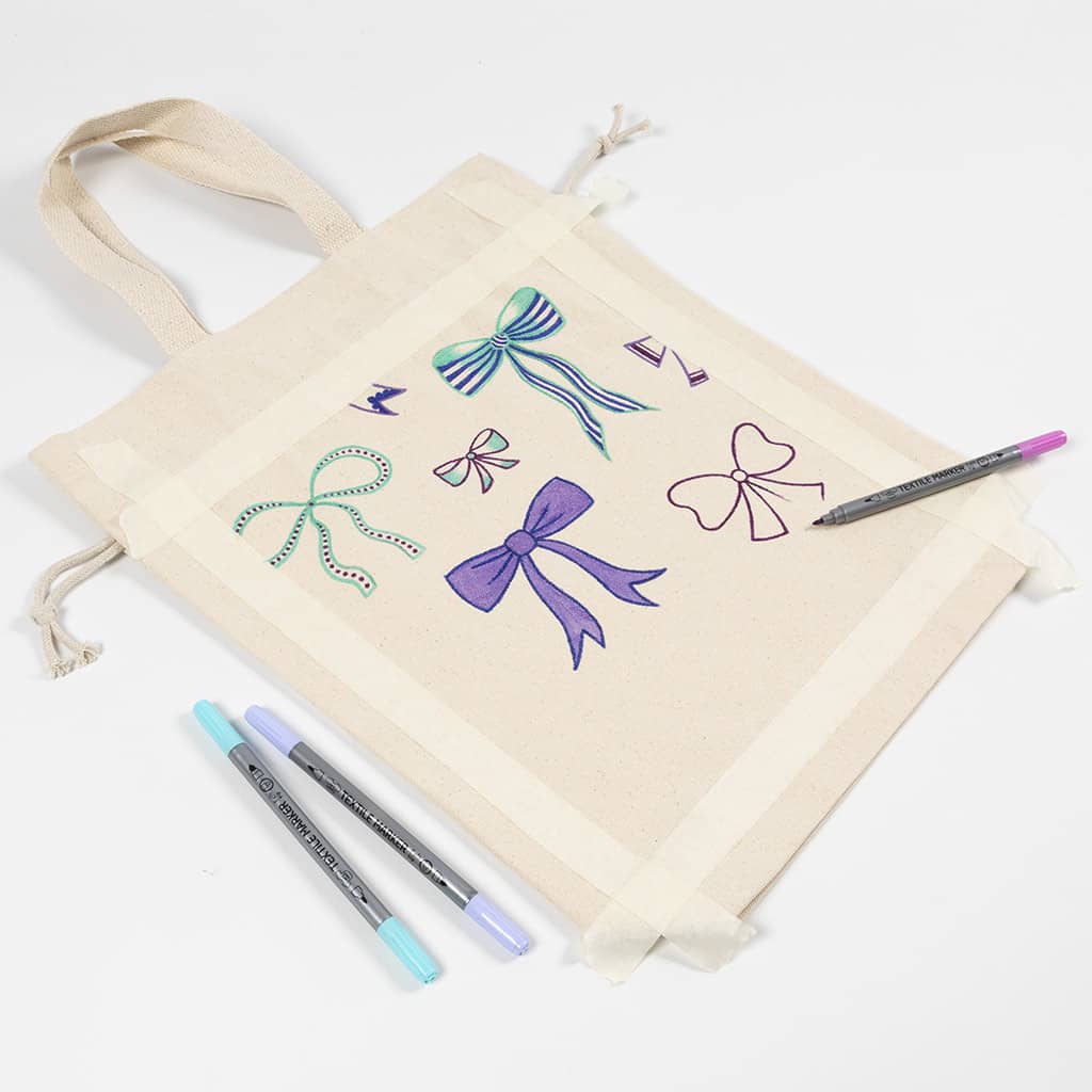 Katoenen tas met treksluiting