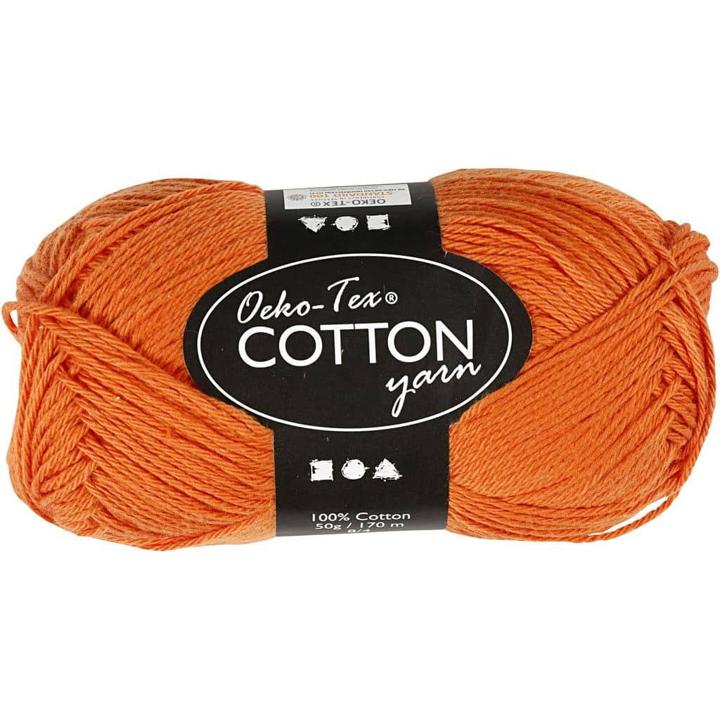 Katoen garen oranje