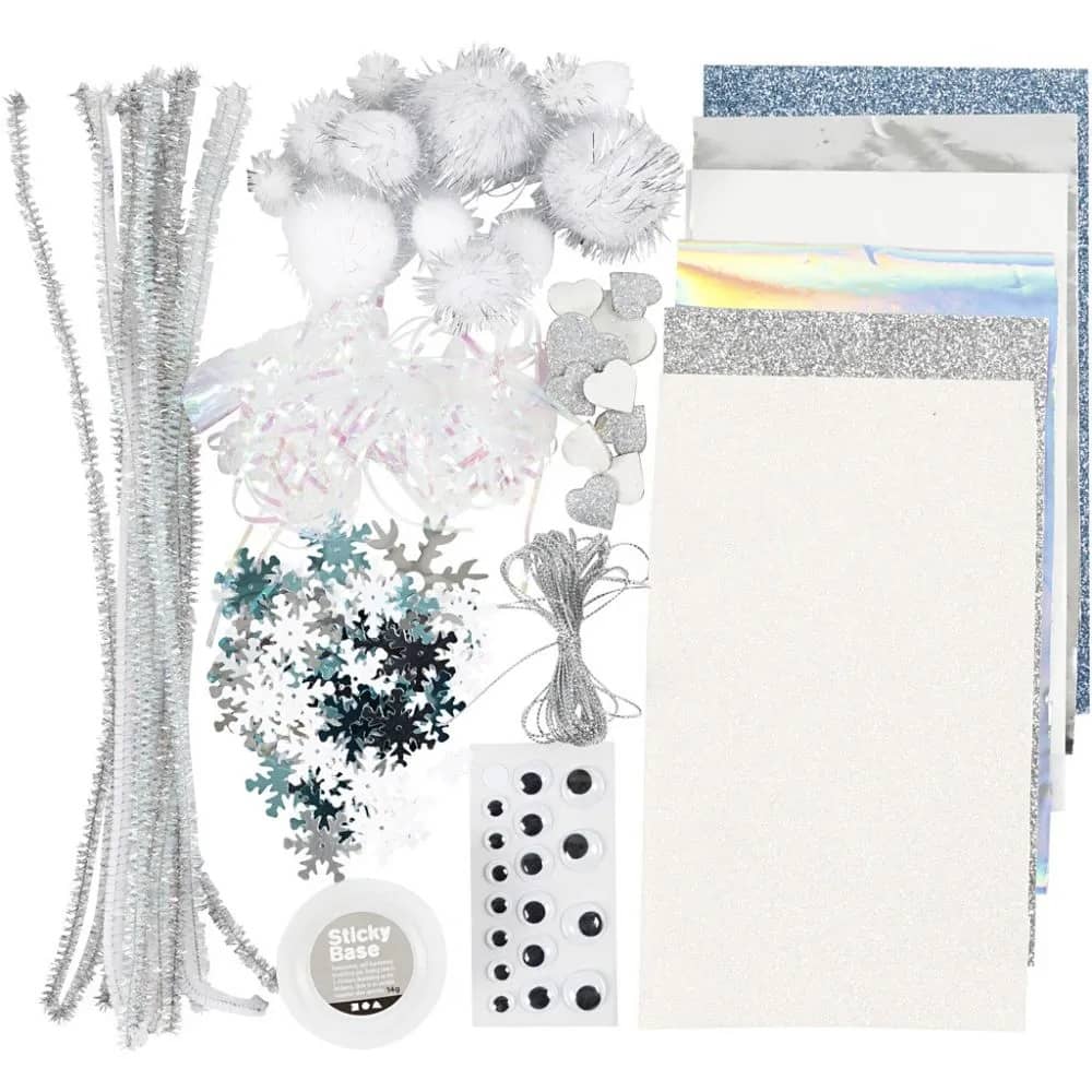 Kerst Knutselpakket | Winter thema | 9 verschillende hobbymaterialen