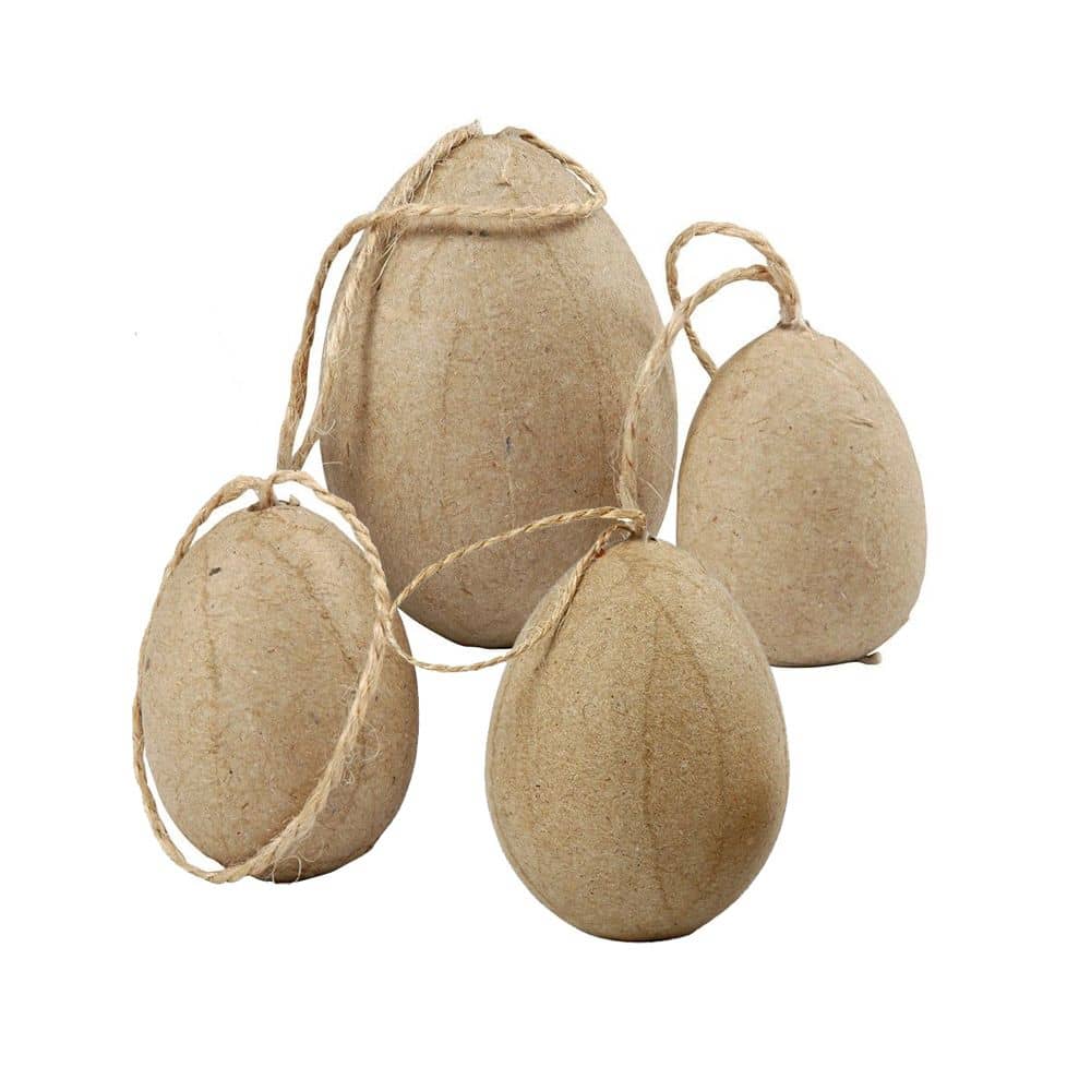 Papier-maché paaseieren