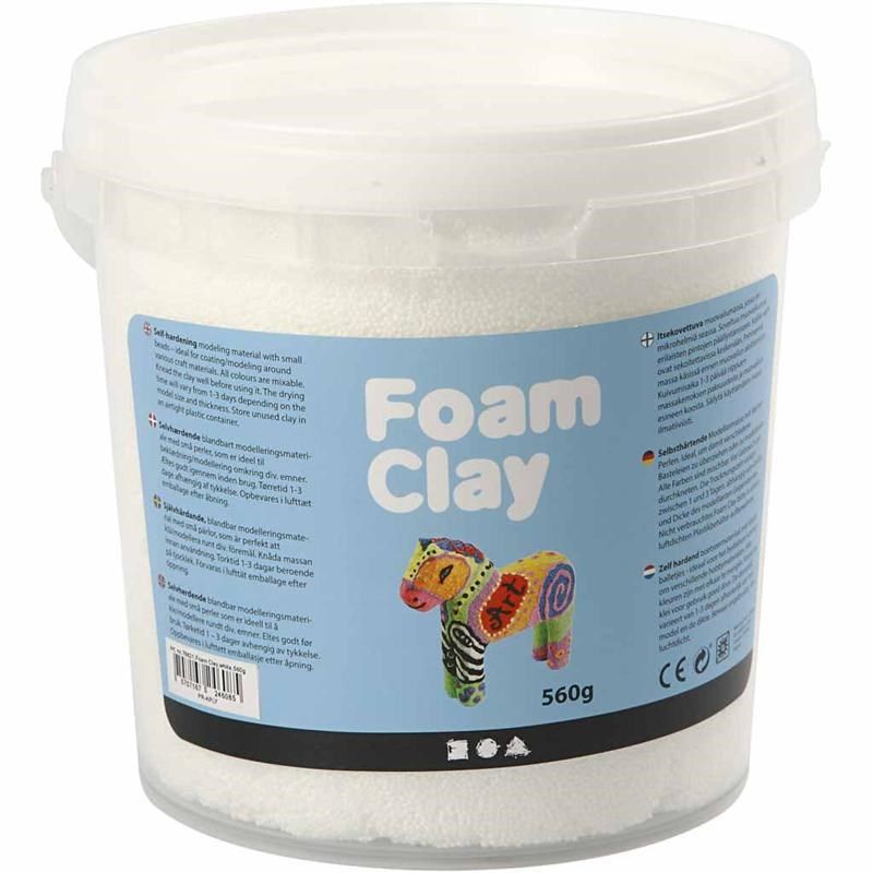 Foam Clay emmer kleur wit - 560 gram