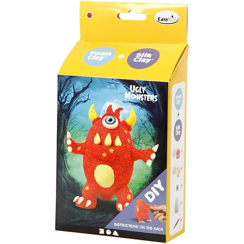 Verpakking knutselpakketje Rood Monster van Foam CLay
