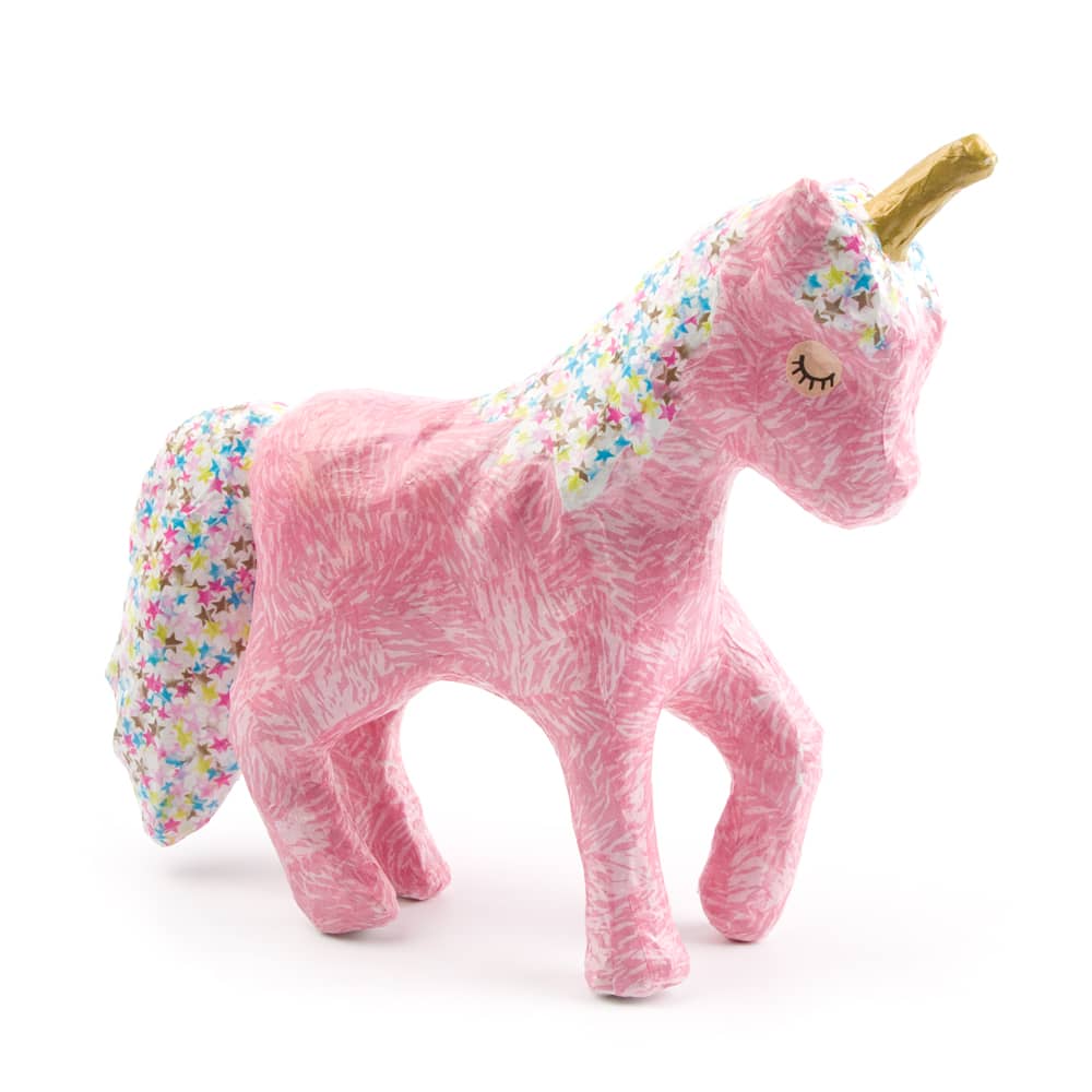 Voorbeeld decoupage eenhoorn met sterretjes