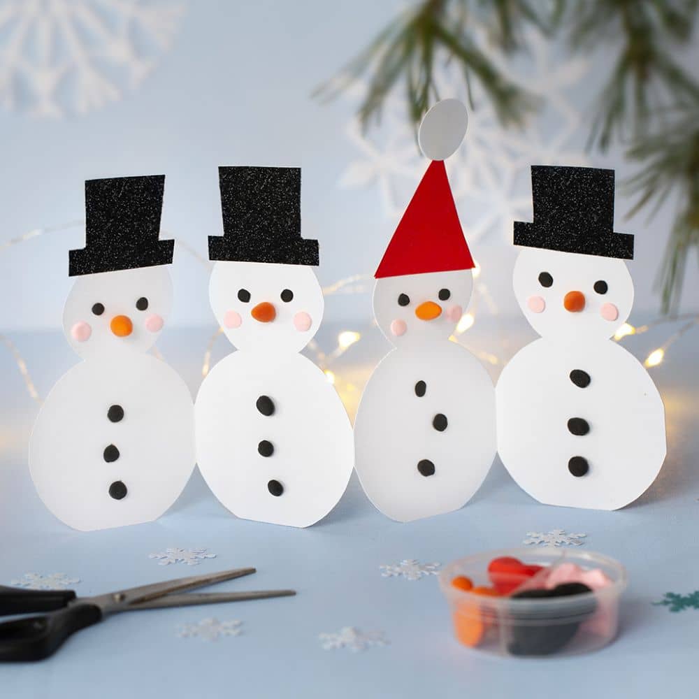 Knutselidee kerst karton