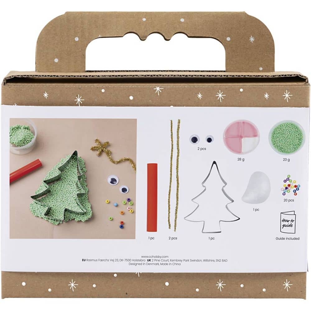 Knutselpakketje Kerstmonster kleien