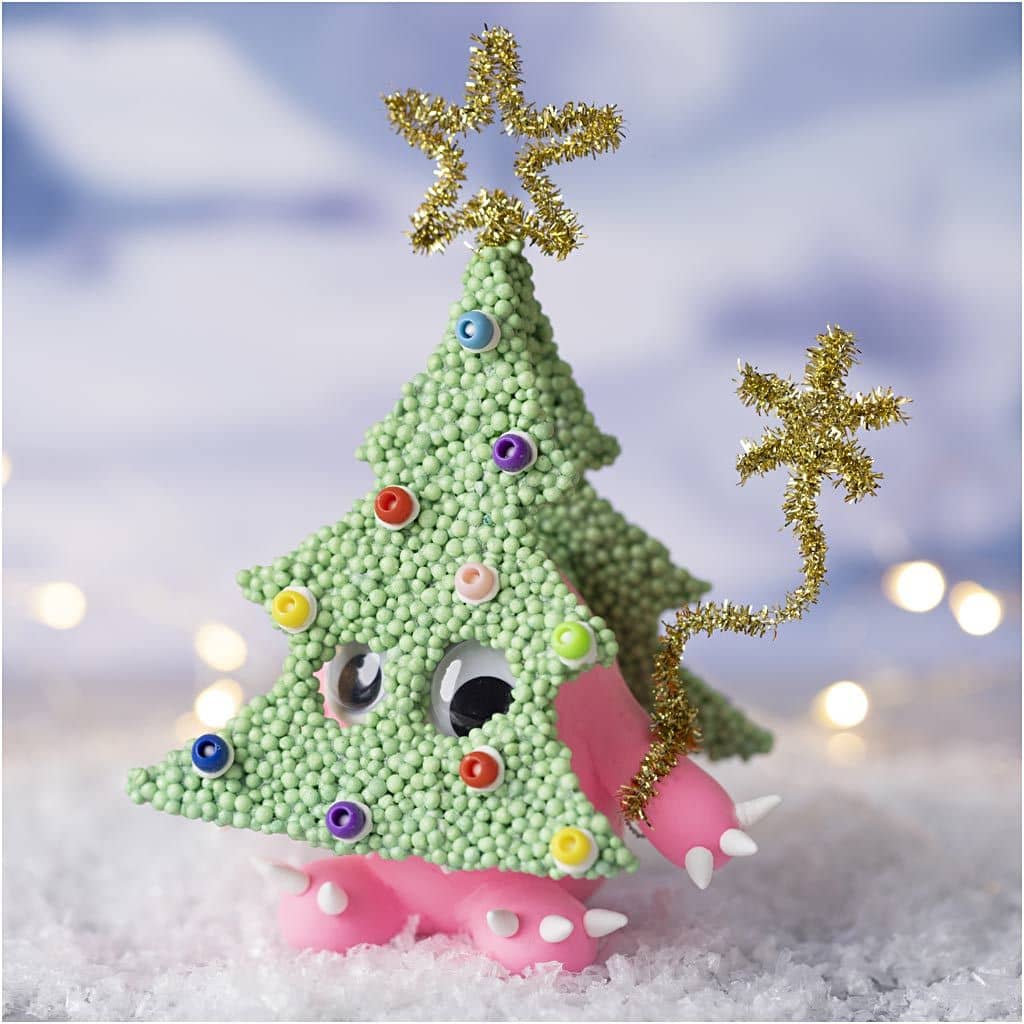 Knutselpakketje Kerstmonster kleien