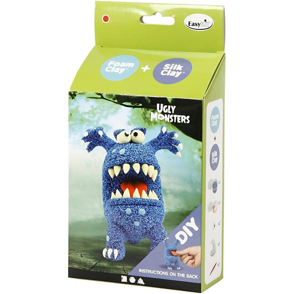 Verpakking Blauw Foam Clay Monster