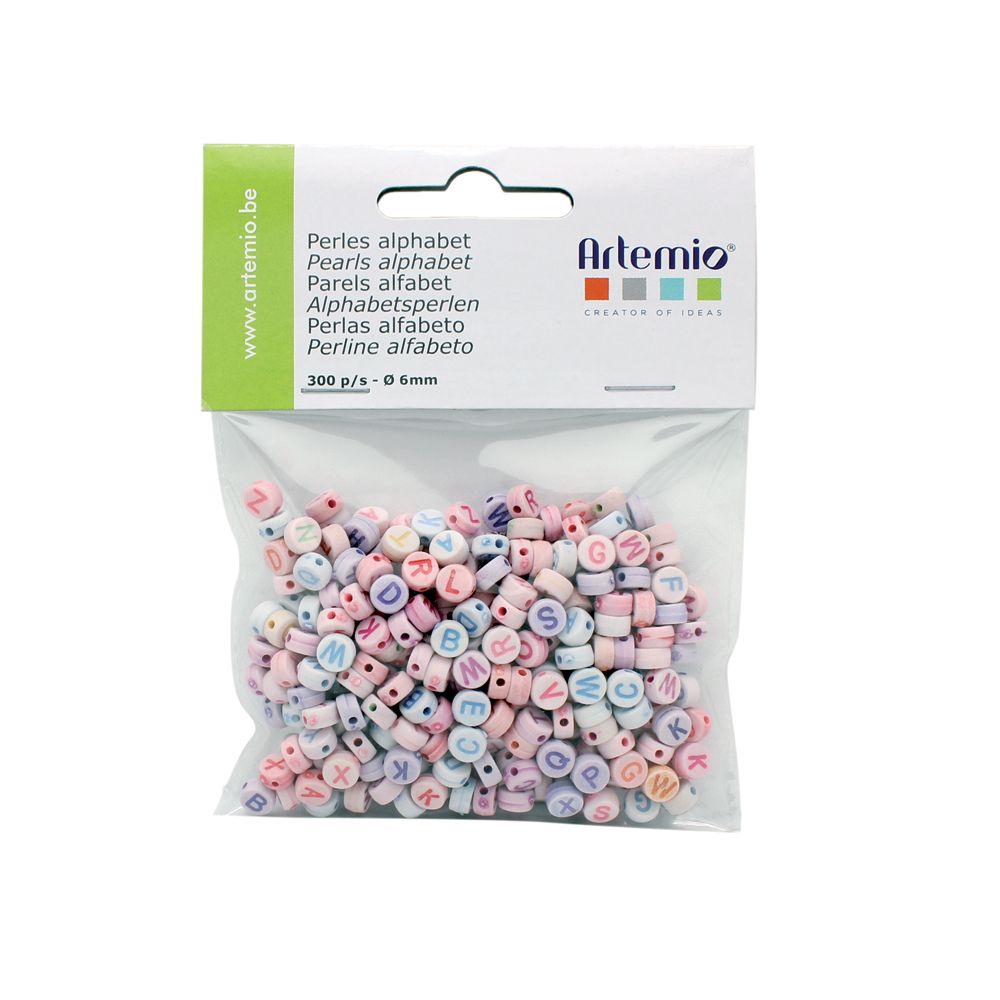 Letterkralen in Pastelkleuren