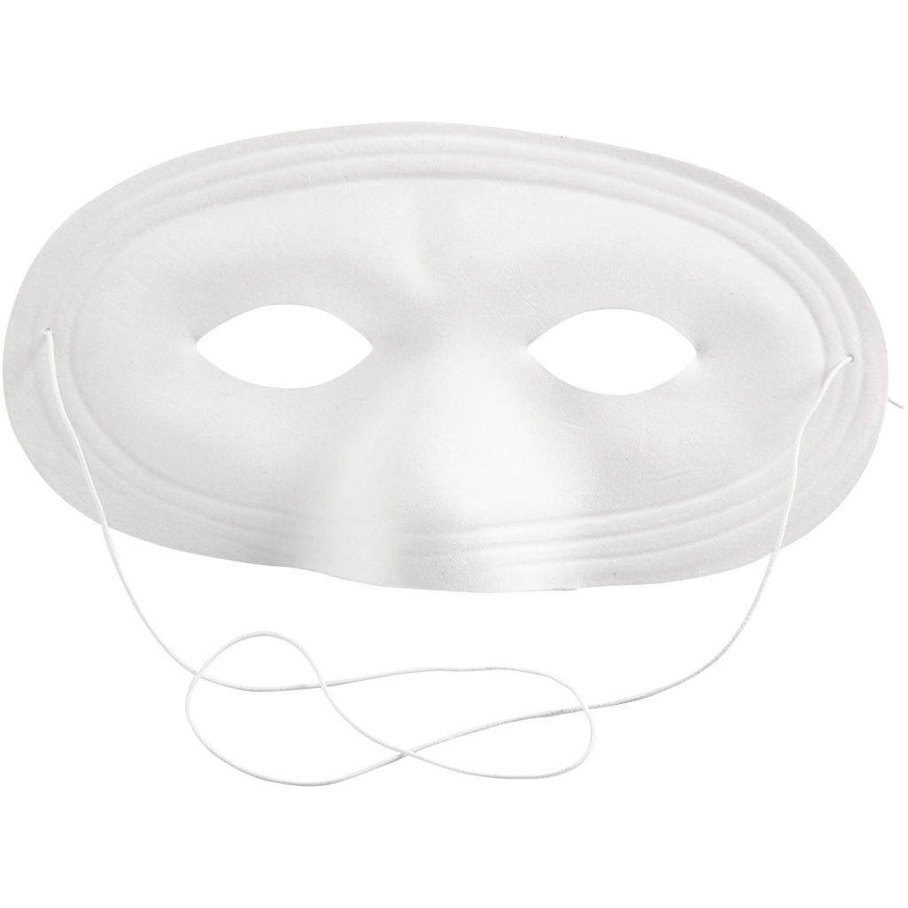 Wit maskertje om te versieren