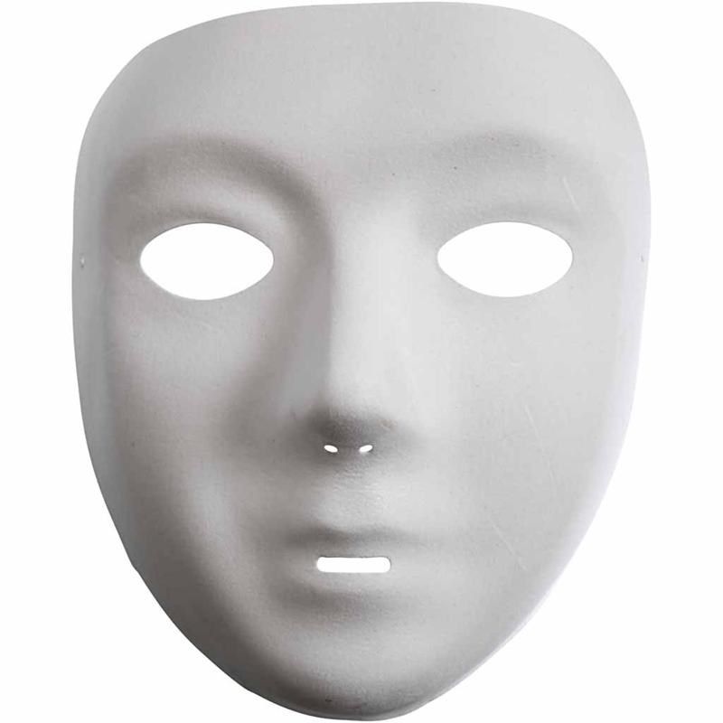 Masker Venetie | Wit | Zachte velour afwerking