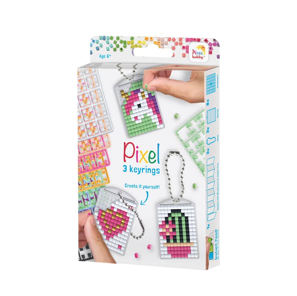 Pixelhobby set sleutelhangers maken