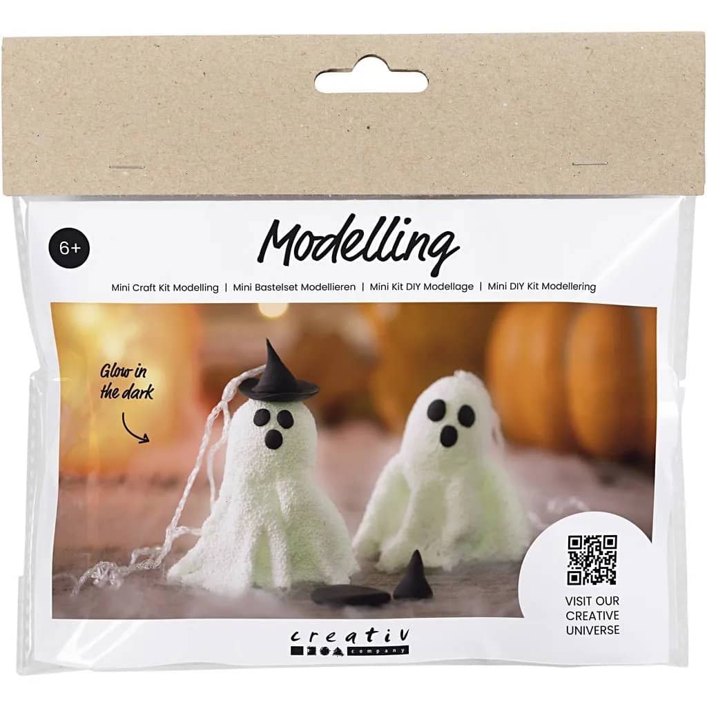 Mini knutselpakket Halloween spookjes van Foam Clay