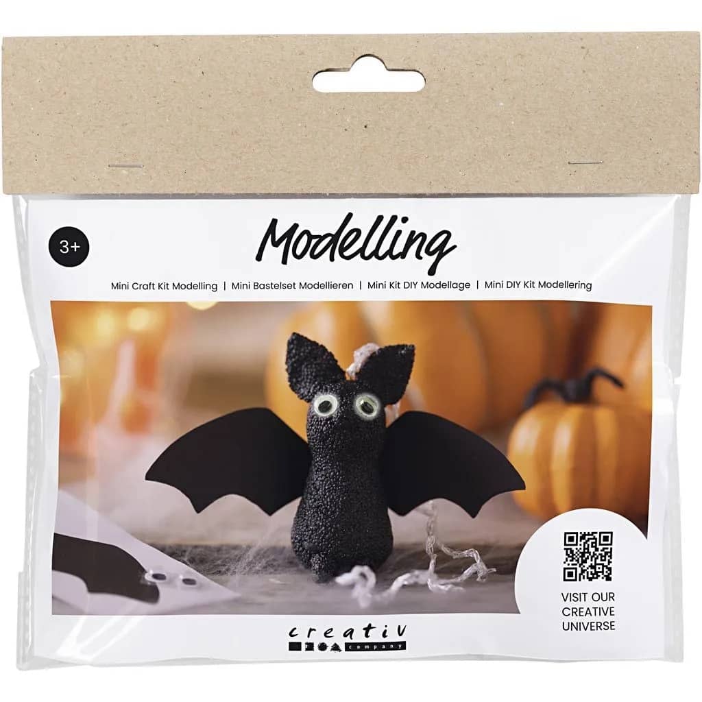 Mini knutselpakket Halloween Vleermuis maken