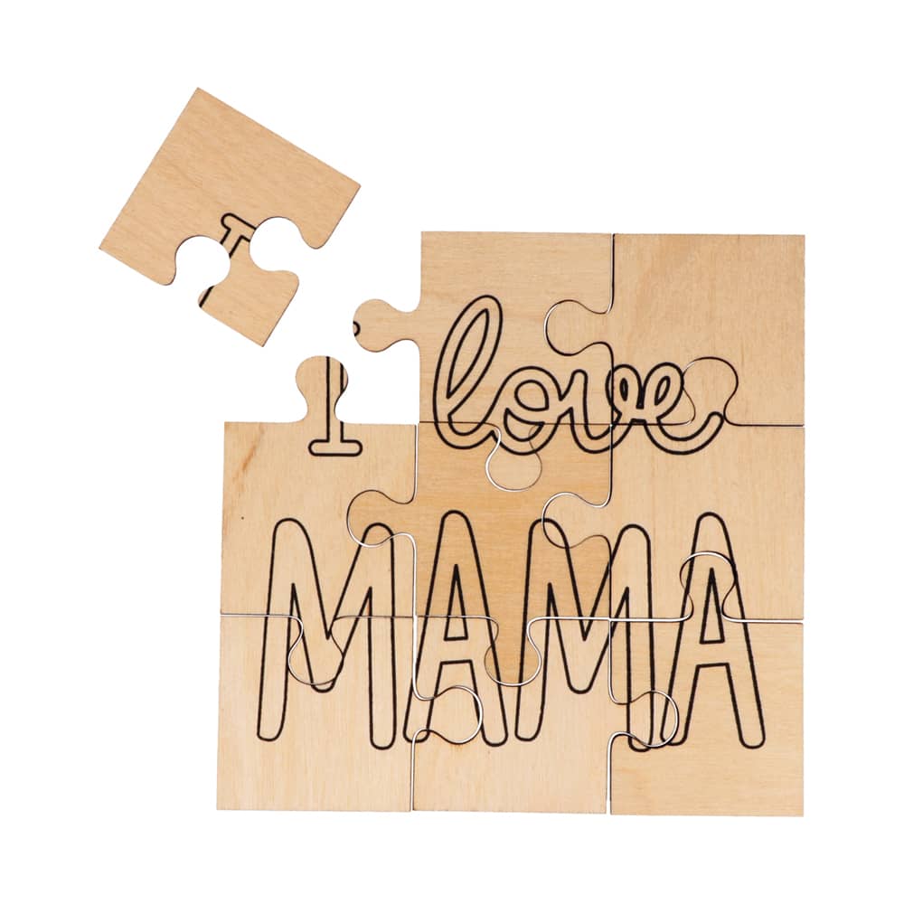 Houten Puzzel I love Mama