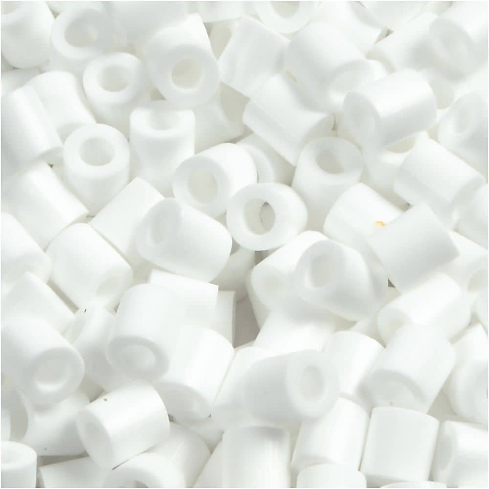 Witte strijkkralen medium Nabbi