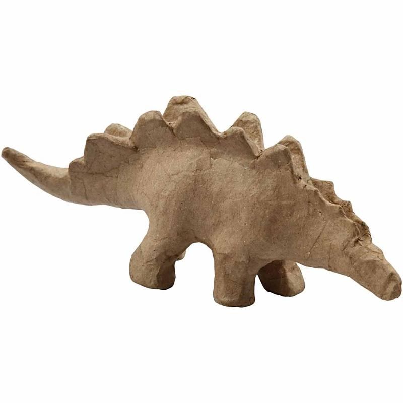 Papier-maché Dino Stegosaurus om te knutselen met kinderen