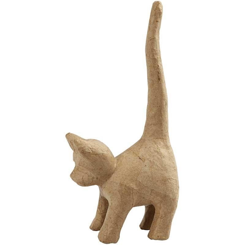 Papier-maché Kat knutselen