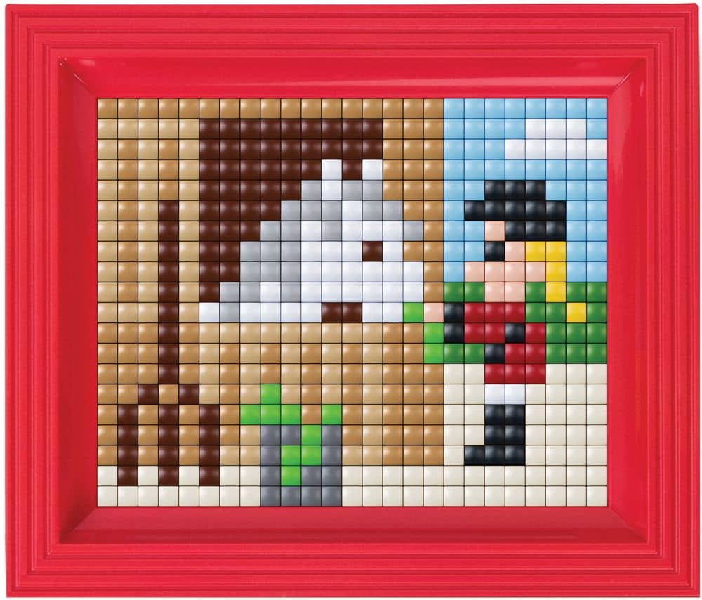 Pixelhobby XL pakket met lijst - thema meisje met paard