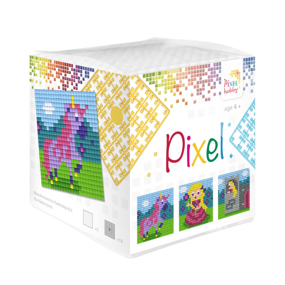 Pixelhobby Kubus Eenhoorn en Prinses