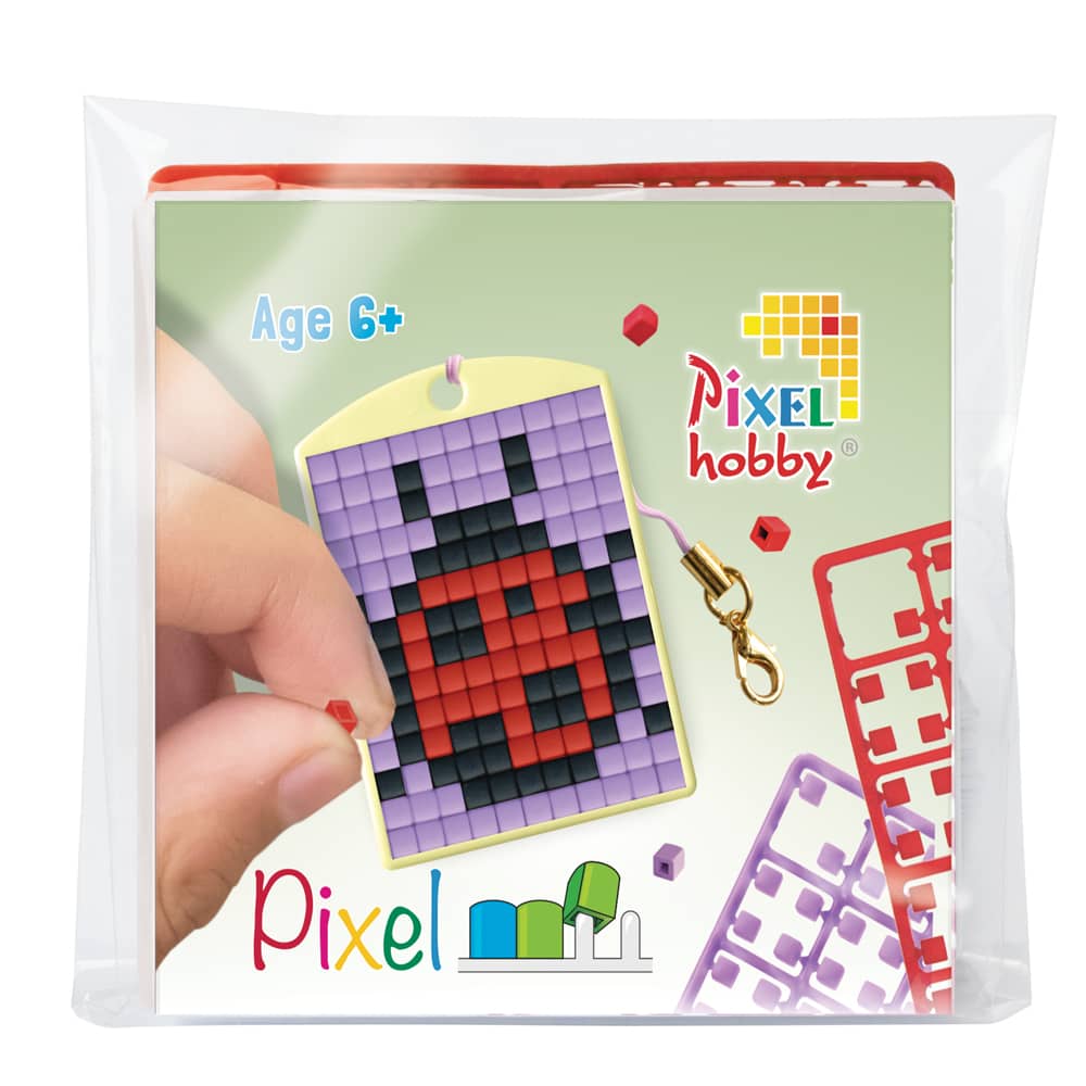Pixelhobby Sleutelhanger maken - Lieveheersbeestje