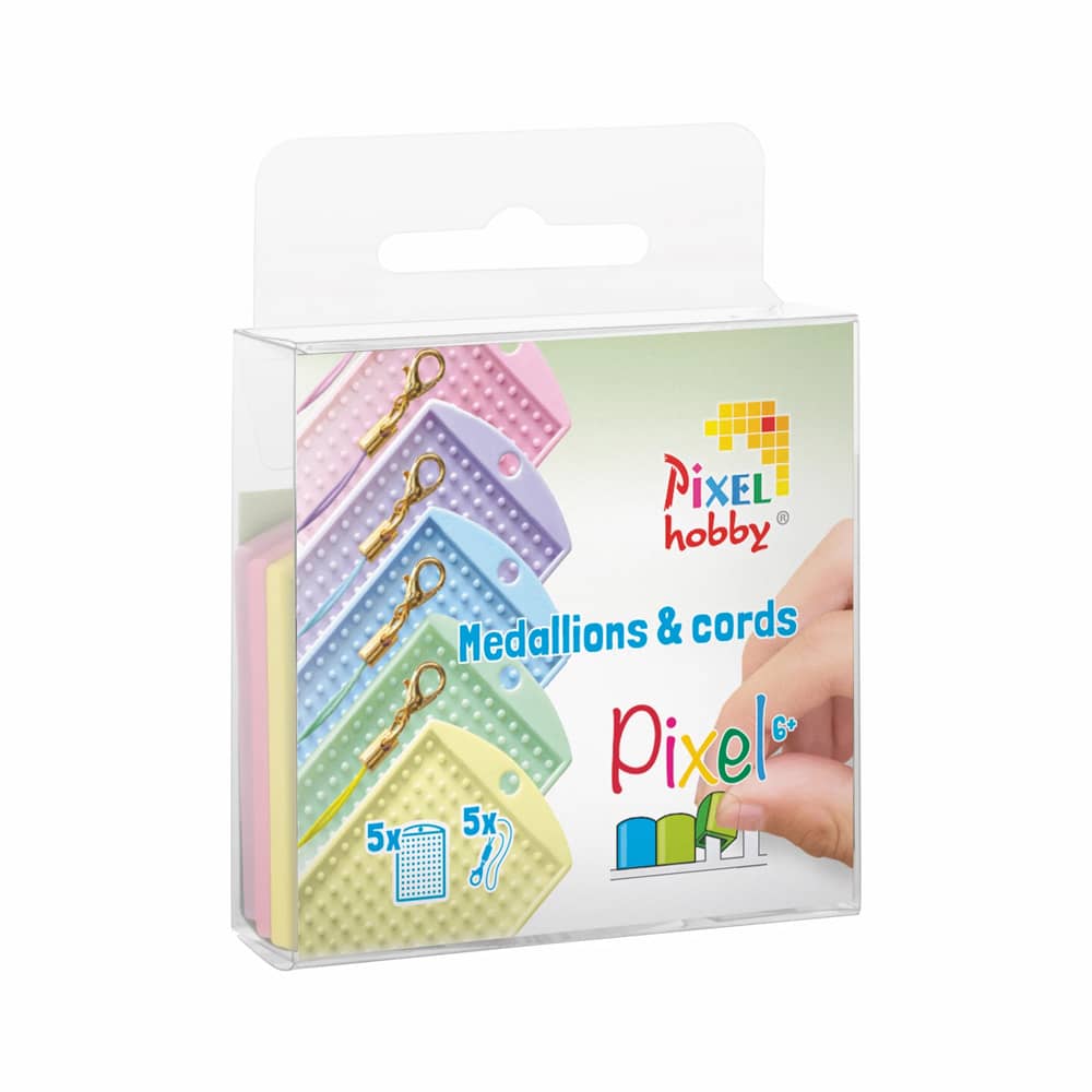Pixelhobby Medaillons in Pastel kleuren
