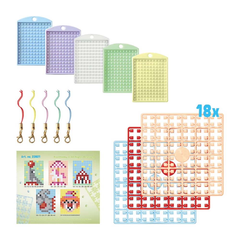 Pixelhobby sleutelhangers thema Circus