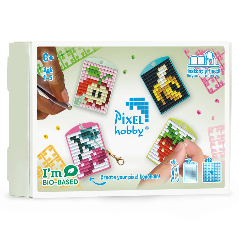 Pixelhobby Sleutelhangers maken - Fruit