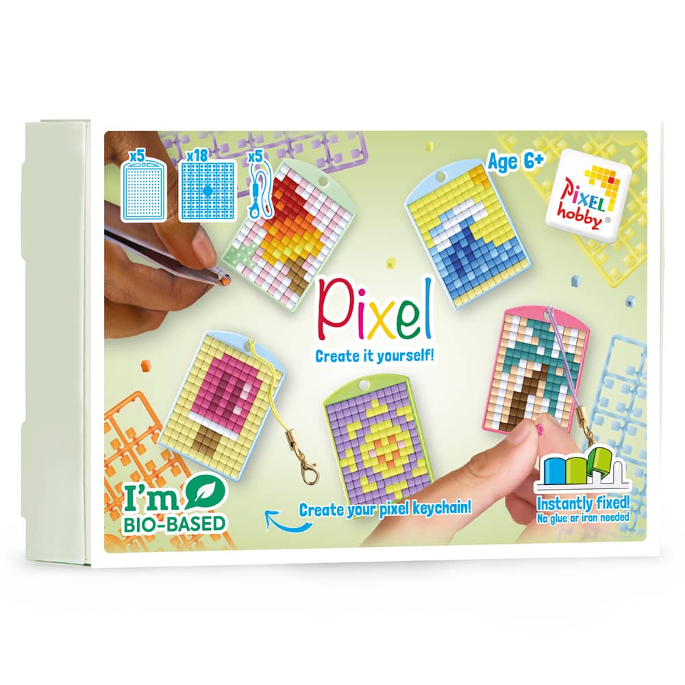 Pixelhobby sleutelhanger themabox - Zomer