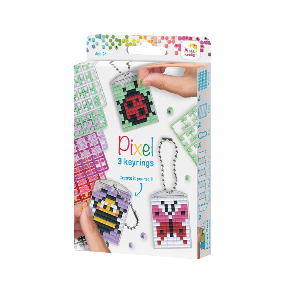 Sleutelhangers maken - set van 3 medaillons - thema insecten