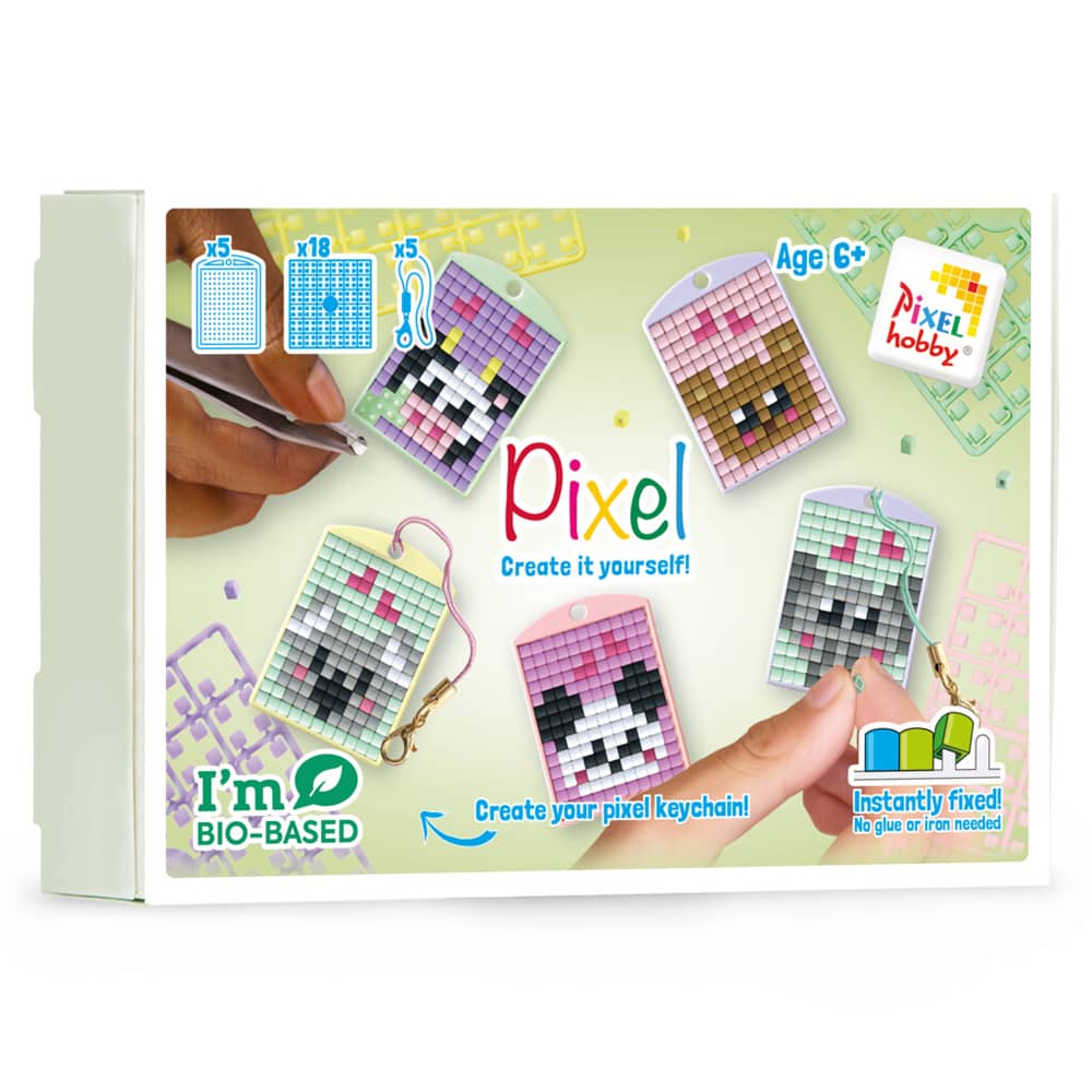 Pixelhobby Sleutelhanger Kawaii Wilde Dieren