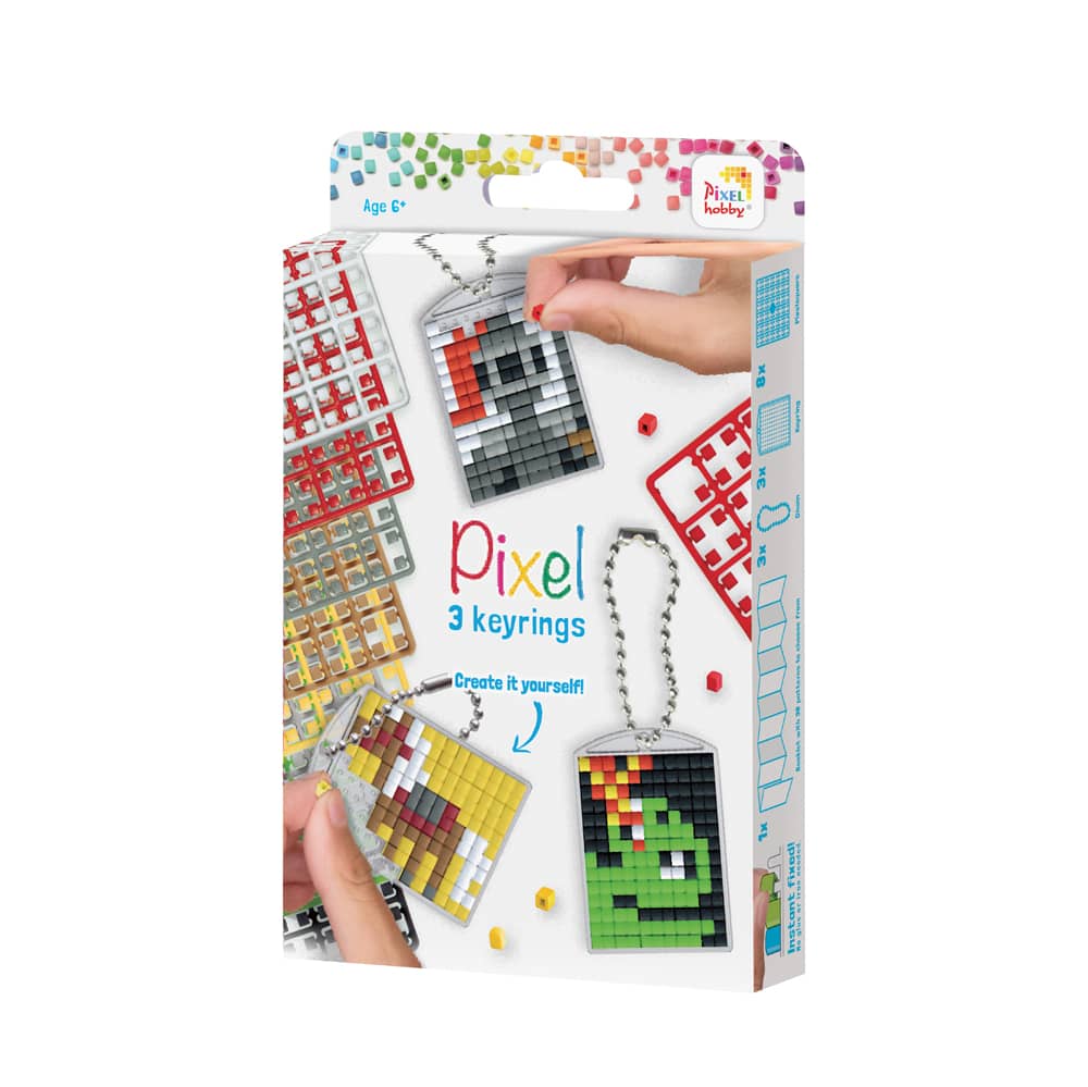 Pixelhobby Sleutelhangers Ridders en Draken