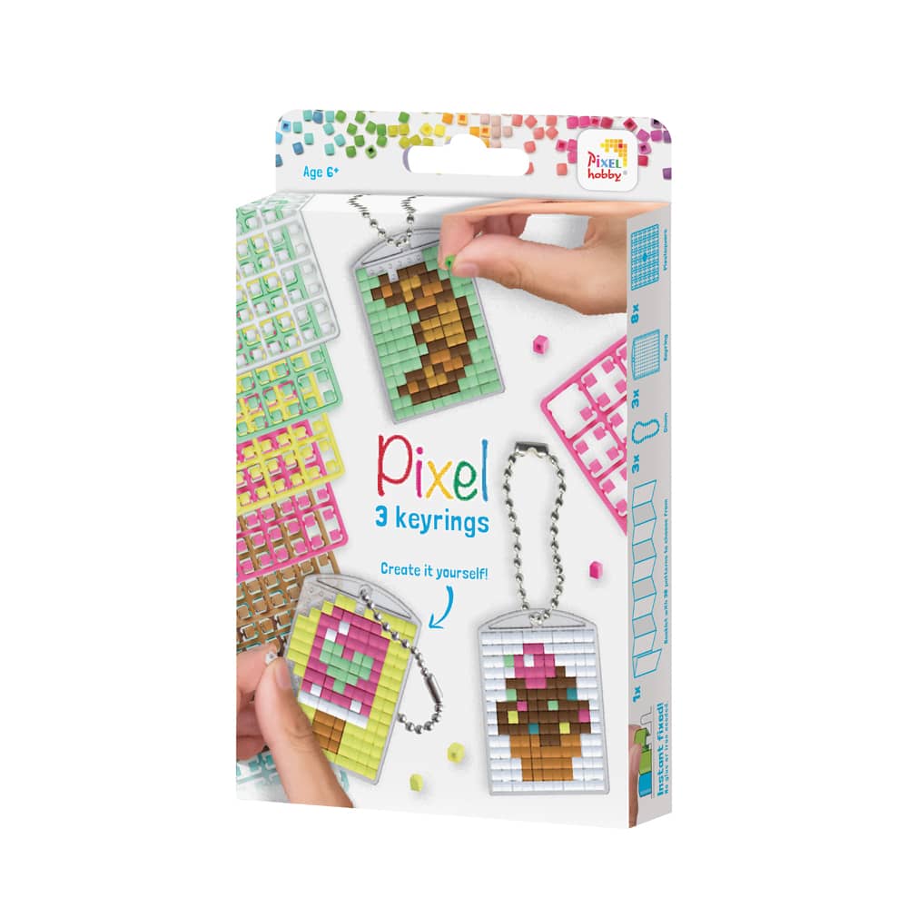 Pixelhobby Sleutelhangers maken - Zoet