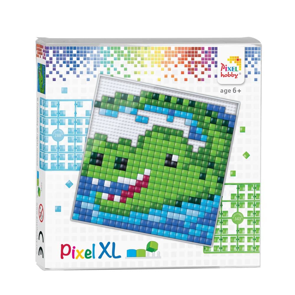 Pixelhobby XL Complete Set Krokodil pixelen - voor kinderen vanaf 4 jaar