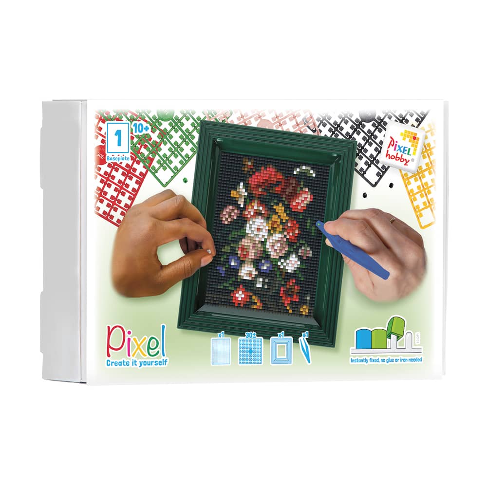 Pixelhobby Geschenkset - Bloemen in Vaas