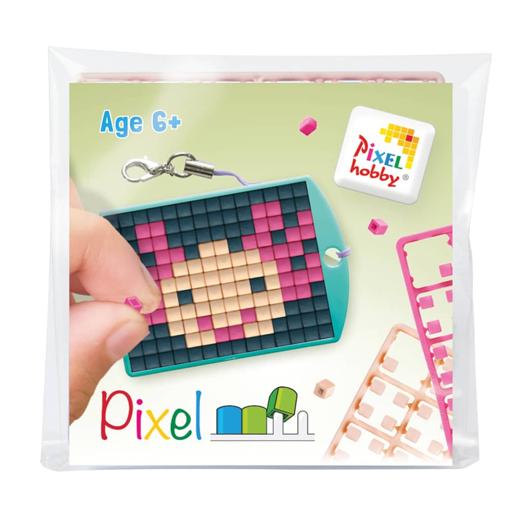 Pixelhobby sleutelhanger Axolotl