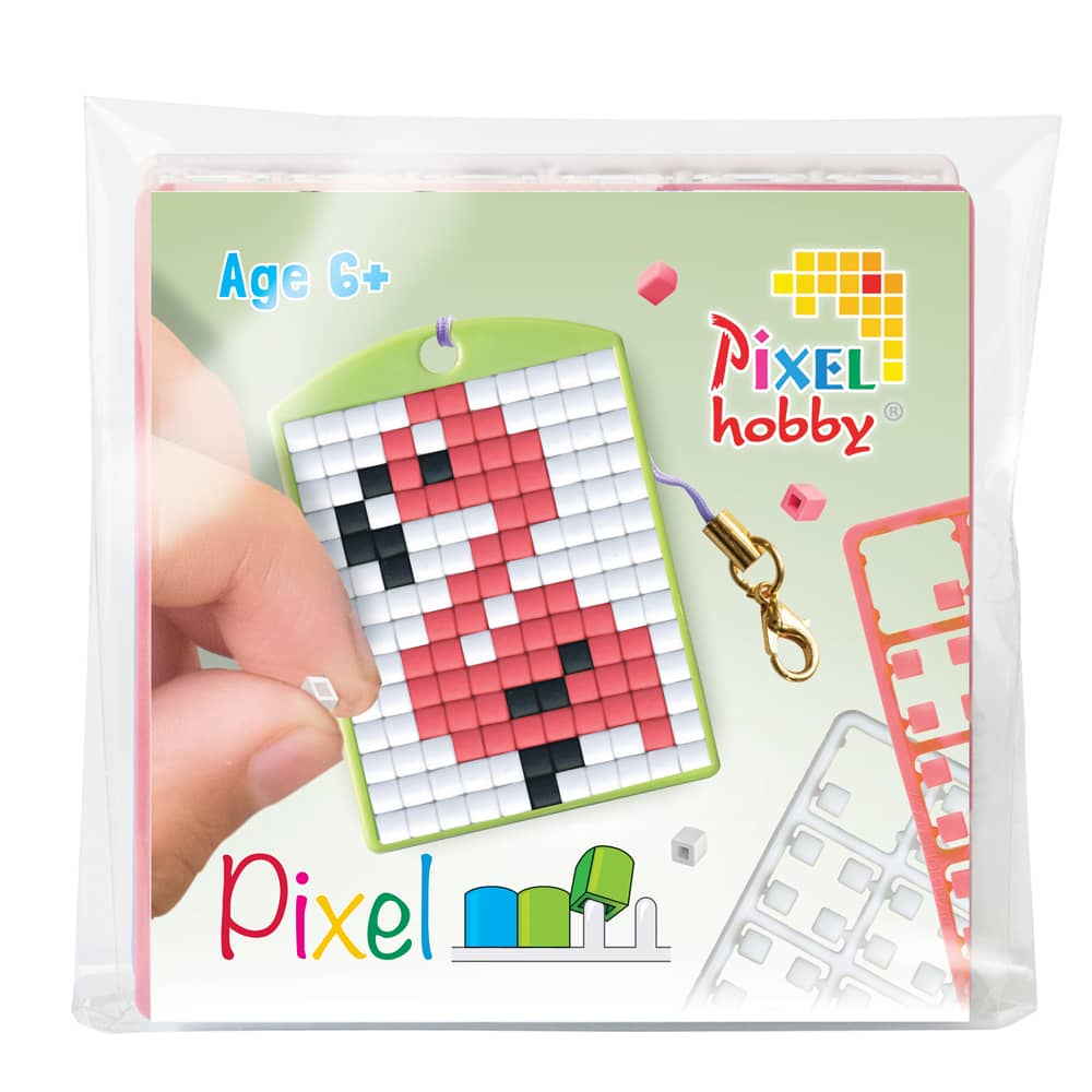 Pixelhobby Sleutelhanger maken - Flamingo
