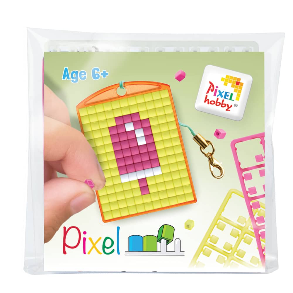 Pixelhobby Sleutelhanger Ijsje