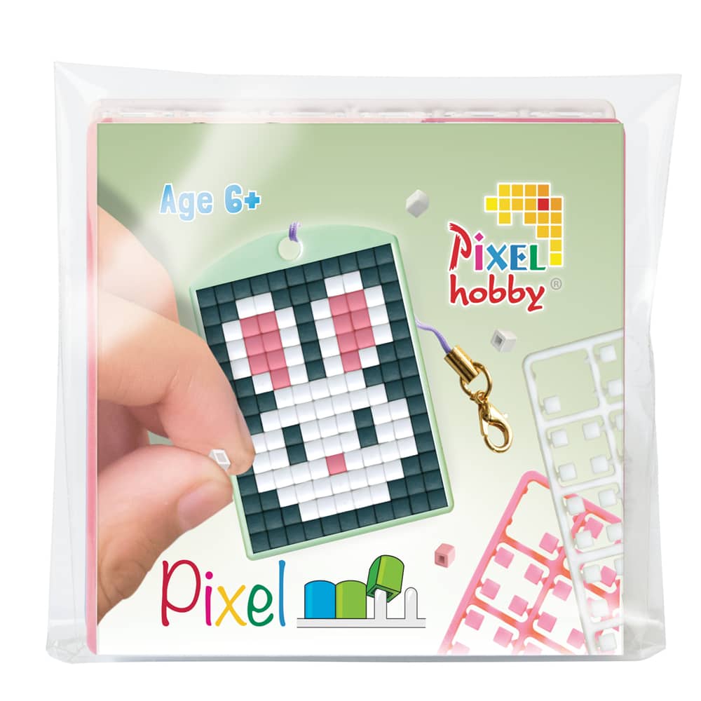 Pixelhobby sleutelhanger konijn