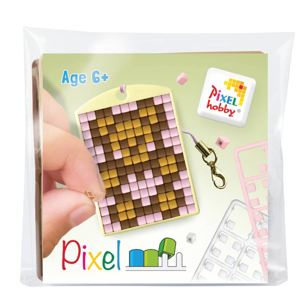 Pixelhobby Sleutelhanger Teddybeer met hartje
