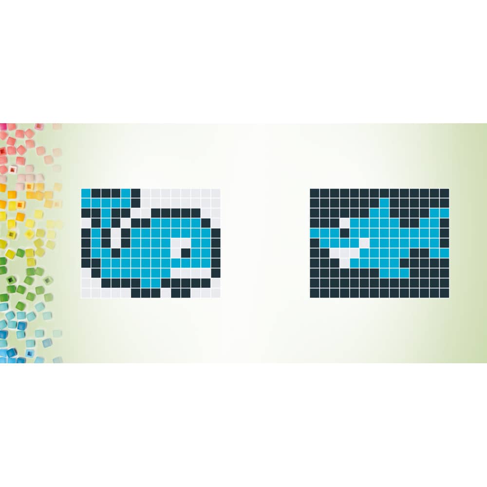 Pixelhobby Sleutelhanger patronen walvis en haai