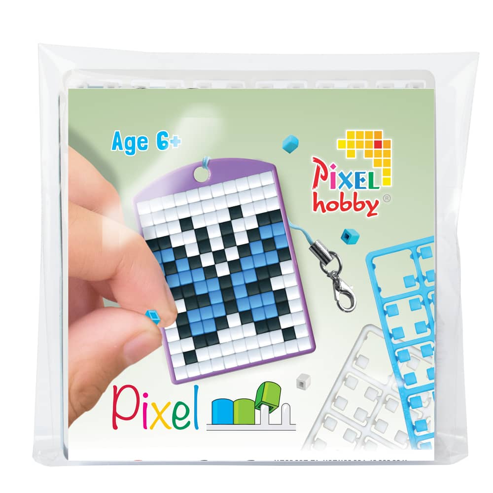 Pixelhobby Sleutelhanger voor het pixelen van een Vlinder.
