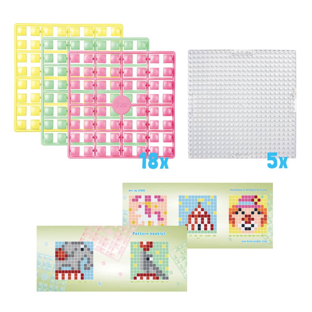 Inhoud Pixelhobby XL themabox Circus